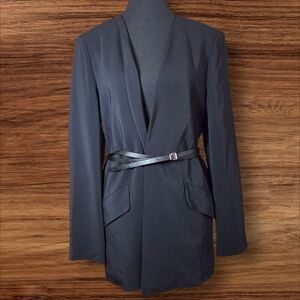 Micheal Kors Black Women's Blazer with Belt Size 8